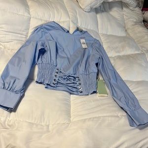 NEW Women’s dress shirt in baby blue color, size L